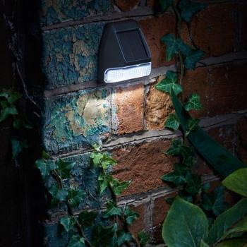 Preview: Solar-Wandleuchte Fence Wall & Post 7 x 4 cm (3 Lumen) | 4er-Set
